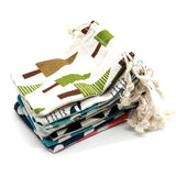 10Pcs Linen Cotton Bag 9x12cm Drawstring Gift Pouches
