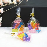 10Pcs Mini Macaron Cake & Bear Bag Charms Keychain Pendant DIY