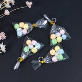 10Pcs Mini Macaron Cake & Bear Bag Charms Keychain Pendant DIY