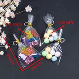 10Pcs Mini Macaron Cake & Bear Bag Charms Keychain Pendant DIY
