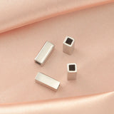 10Pcs Stainless Steel Strip Tube Charms DIY Jewelry Making
