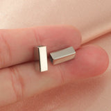 10Pcs Stainless Steel Strip Tube Charms DIY Jewelry Making