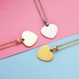 10Pcs Heart Pendant Necklace for Men Women
