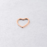 10Pcs Stainless Steel Heart Charms Love Pendants DIY Accessories 13x15mm