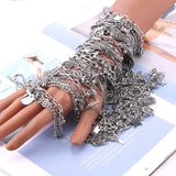10Pcs/Lot Mixed Pearl Stainless Steel Bracelets Party Gift Charm Jewelry