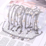 10Pcs Mixed Stainless Steel Bracelets Women Party Gift Charm Jewelry