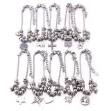 10Pcs Mixed Stainless Steel Bracelets Women Party Gift Charm Jewelry