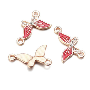 10Pcs Alloy Drip Oil Charms Animal Pendant DIY Jewelry Making Accessories