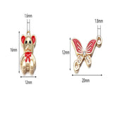 10Pcs Alloy Drip Oil Charms Animal Pendant DIY Jewelry Making Accessories