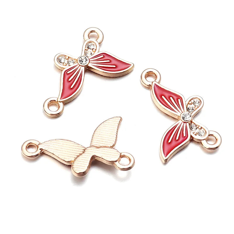 10Pcs Alloy Drip Oil Charms Animal Pendant DIY Jewelry Making Accessories