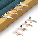10Pcs Alloy Drip Oil Charms Animal Pendant DIY Jewelry Making Accessories