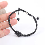 10Pcs Natural Tourmaline Chip Beads Cord Bracelet N0383JBC