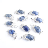 10Pcs Sodalite Tiny Owl Pendants Charm Reiki Lucky Animal Shaped
