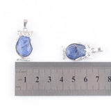 10Pcs Sodalite Tiny Owl Pendants Charm Reiki Lucky Animal Shaped