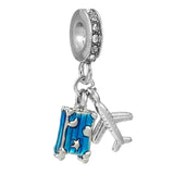 10Pcs Silver Plated Boy Girl Charms Beads Pendant DIY Jewelry Making