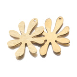 10Pcs/Lot Brass Flower Charms For Earrings Necklace DIY