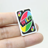 10Pcs Peker Game Card Charm Acrylic Pendant Jewelry Making 33*22MM