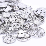 10Pcs/Lot Mix Witch Knot Moon Star Charms Stainless Steel Pendant Jewelry