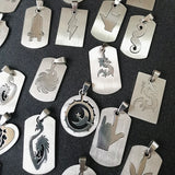 10Pcs Stainless Steel Pendants Jewelry Finding Accessories