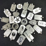 10Pcs Stainless Steel Pendants Jewelry Finding Accessories