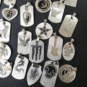 10Pcs Stainless Steel Pendants Jewelry Finding Accessories