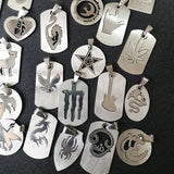 10Pcs Stainless Steel Pendants Jewelry Finding Accessories