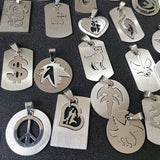 10Pcs Stainless Steel Pendants Jewelry Finding Accessories