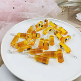 10Pcs/Lot Resin Beer Drink Bottle Earring Pendant Keychain Mobile Phone Pendant