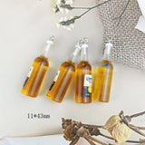 10Pcs/Lot Resin Beer Drink Bottle Earring Pendant Keychain Mobile Phone Pendant