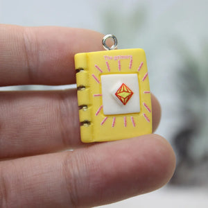 10Pcs/Lot Resin Mini Magic Book Charm Pendant For Diy Jewelry