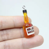 10Pcs Resin Wine Bottle Charm Pendant For DIY Jewelry Making