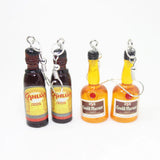 10Pcs Resin Wine Bottle Charm Pendant For DIY Jewelry Making