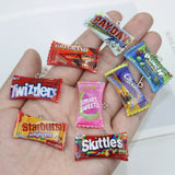 10Pcs Resin Candy Charm Pendant DIY Crafts Jewelry Earrings Keychain