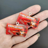 10Pcs Resin Candy Charm Pendant DIY Crafts Jewelry Earrings Keychain