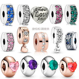 10Pcs/Lot Positioning Button Charm Beads DIY Bracelets Bangles Jewelry