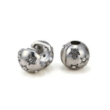 10Pcs/Lot Positioning Button Charm Beads DIY Bracelets Bangles Jewelry