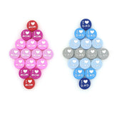 10Pcs Silicone Beads I LOVE DAD/MOM for DIY Baby Pacifier Chain