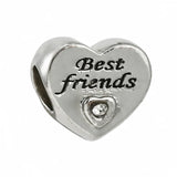 10Pcs Silver Heart Charms DIY Jewelry Making