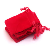 10Pcs Small Velvet Bags Charms Earrings Jewelry Packaging Drawstring Pouches
