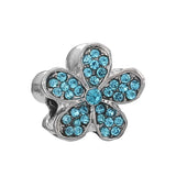 Crystal Flower Butterfly Charms Beads for Bracelets Necklace