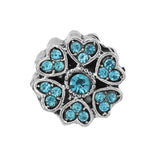 Crystal Flower Butterfly Charms Beads for Bracelets Necklace