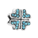 Crystal Flower Butterfly Charms Beads for Bracelets Necklace