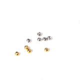 10Pcs Stainless Steel 0.8x3mm Earrings Round Ball 1.2x4mm Spot Stud Accessory
