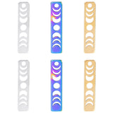 10Pcs/Lot Stainless Steel Triple Moon Star Charms Gothic Pendant Jewelry Making