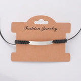 10Pcs Stainless Steel Mirror Polish Woven Bracelet
