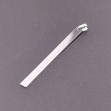 10Pcs Stainless Steel Rectangle Dog Tag Charms Pendant Diy Necklaces