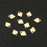 10Pcs Rhombus Charms Pendant for Jewelry DIY Making