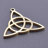 10Pcs Stainless Steel Witchcraft Knot Charms Vintage Celtic Knot Amulet Pendant