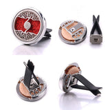 10Pcs Stainless Steel Car Air Freshener Clip Essential Oil Locket