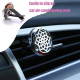 10Pcs Stainless Steel Car Air Freshener Clip Essential Oil Locket